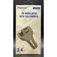 Universal Dual Port FM Modillator with Car Charger. Reponic: RP-CFM807