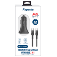 Android Universal Dual Port Car Charger USB Type C Cable Combo - WegaCell: RP-CC810PD Android Universal Dual Port Car Charger USB Type C Cable Combo - WegaCell: RP-CC810PD