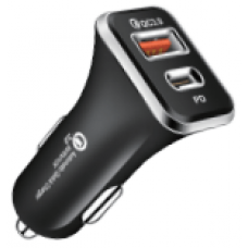 Universal Dual Port Fast Charging USB-USB C Car Charger. Reponic: RP-CC808