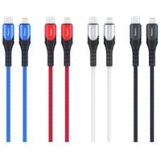 Apple Compatible iPhone USB C Lightning Braided Fabric Data Cable - Reponic: RP-CB369-IPH-TYC Apple Compatible iPhone USB C Lightning Braided Fabric Data Cable - Reponic: RP-CB369-IPH-TYC