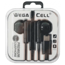 Android Compatible In-Ear Stereo Earphone Noise Isolating Heavy Bass - WegaCell: WL-191EP-TYC