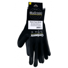 Gloves: GLV-NIT-BK-FOAM-L