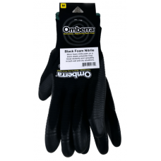 Gloves: GLV-NIT-BK-FOAM-M