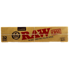 Rolling paper: ROL-RAW-CONE-CLASSIC-1-1-4-CLASSIC-32X