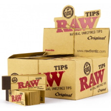 Rolling paper: ROL-RAW-NATURAL-TIPS-50CT