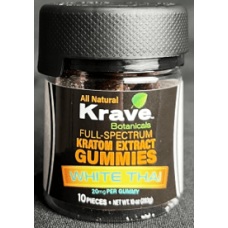Herbal Supplements: SUP-KRAVE-KRATOM-GUMMY-WHITE-THAI