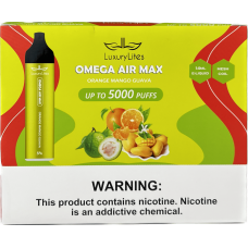 Vape: VAP-LUXURY-LITES-OMEGA-AIR-MAX-5K-ORANGE-MANGO-G