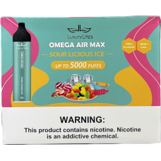 Vape: VAP-LUXURY-LITES-OMEGA-AIR-MAX-5K-SOUR-LUCIOUS-I