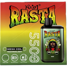 Vape: VAP-R&M-RASTA-5500-MINT Vape: VAP-R&M-RASTA-5500-MINT