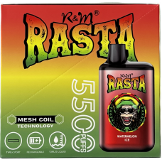 Vape: VAP-R&M-RASTA-5500-WATERMELON-ICE
