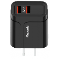 Universal Dual Port Fast Charging USB Home Wall Charger  - Reponic: RP-HC345