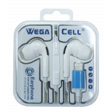 Apple Compatible In-Ear Stereo Earphone Noise Isolating Heavy Bass - WegaCell: WL-105IPH-HF Apple Compatible In-Ear Stereo Earphone Noise Isolating Heavy Bass - WegaCell: WL-105IPH-HF