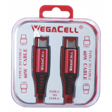 Android Type C USB -Type C Fast Charging 3 Ft TPE Data Cable - WegaCell: WL-106TYC-TYC