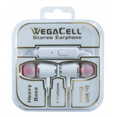 In-Ear Stereo Earphone Noise Isolating Heavy Bass - WegaCell: WL-109EP-HF