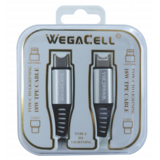 Apple Compatible iPH USB C-Lightning TPE Data Cable - WegaCell: WL-110TYC-IPH