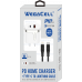 Apple Compatible Combo of Universal Dual Port Fast Charging USB C-USB Home Wall PD Charger and Lightning-USB Type C Cable - WegaCell: WL-1605IPD-HC