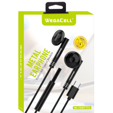USB Type C In-Ear Stereo Earphone Noise Isolating Heavy Bass - WegaCell: WL-182EP-TYC USB Type C In-Ear Stereo Earphone Noise Isolating Heavy Bass - WegaCell: WL-182EP-TYC