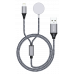 2-in-1 Dual charging Magnetic Smart watch charger for Apple Watches and USB-Lighting charger for iPhones - .WegaCell: WL-184IPW 2-in-1 Dual charging Magnetic Smart watch charger for Apple Watches and USB-Lighting charger for iPhones - .WegaCell: WL-184IPW