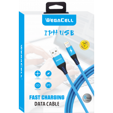 Apple Compatible Fast Charging 6 Ft Lightning TPE Data Cable - WegaCell: WL-6FTCBL176-IPH