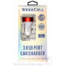 Universal Dual Port Fast Charging USB - Car Charger - WegaCell: WL-3USB47-DCH Universal Dual Port Fast Charging USB - Car Charger - WegaCell: WL-3USB47-DCH
