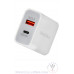 Universal Dual Port Fast Charging USB Home Wall Charger - WegaCell: WL-59PD-HC