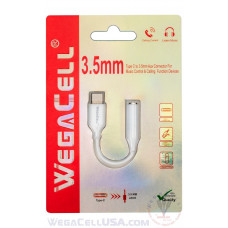 USB Type C to 3.5 MM Aux Adapter - WegaCell: WL-73TYC-CN