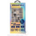 Android Type C USB Braided Fast Charging 5 Ft TPE Data Cable - WegaCell: WL-5CBL12-TYC