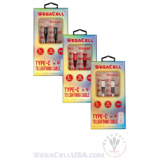 Apple Compatible iPhone USB C Lightning TPE Data Cable - WegaCell: WL-75TYC-IPH