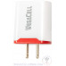 Android Universal Dual Port Wall Charger V8 Micro Cable Combo - WegaCell: WL-1602MCR-2HC Android Universal Dual Port Wall Charger V8 Micro Cable Combo - WegaCell: WL-1602MCR-2HC