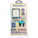 Android Universal Dual Port Wall Charger V8 Micro Cable Combo - WegaCell: WL-1602MCR-2HC Android Universal Dual Port Wall Charger V8 Micro Cable Combo - WegaCell: WL-1602MCR-2HC