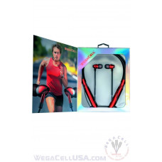 Bluetooth 5.0 Flexible Neckband 12 hr HD Wireless Earphone - WegaCell: WL-81BT-HF