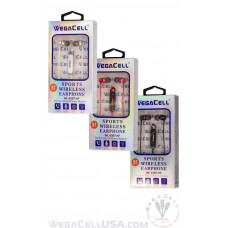 Bluetooth 5.0 Premium Sound Tangle-Free Wireless In-Ear Stereo Earphone - WegaCell: WL-83BT-HF