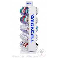 Rotating Double-Sided Counter Display Rack 100 pcs. Model No. WegaCell: WL-9904AS Rotating Double-Sided Counter Display Rack 100 pcs. Model No. WegaCell: WL-9904AS
