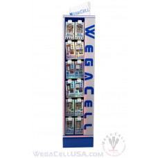 Rotating Floor Display Rack 192 pcs. Model No. WegaCell: WL-9992FD