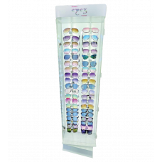 80 Pcs Acrylic Sunglass 2-Sided Display with LED and Bottom Lock